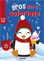 Mon gros livre de coloriage (Noël - Pingouin)