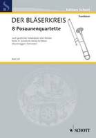 8 Posaunenquartette, nach geistlichen Vokalsätzen alter Meister. 4 trombones. Partition et parties.