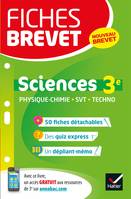 Fiches brevet Physique-chimie SVT Technologie 3e, fiches de révision pour le nouveau brevet