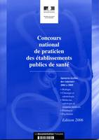 CONCOURS NATIONAL PRATICIEN ETABLISSEMENTS PUBLICS, annales