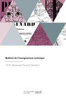 Bulletin de l'enseignement technique