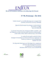 Enjeux n°90, Printemps - Eté 2016