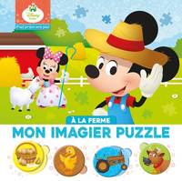 DISNEY BABY - Mes Premiers Pas - À la ferme - Imagier Puzzle 4 pièces, 20 Pièces