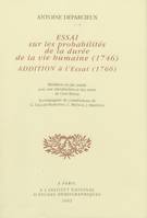 Essai sur les probabilités de la durée de la vie humaine, Addition à l'Essai (1760)