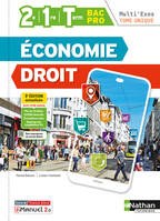 Economie Droit - 2e-1re-Term - Tome unique Bac Pro (Multi'Exos) Livre + licence élève - 2022