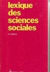 Lexique des sciences sociales