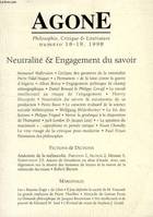 Agone 18 / 19-1998-Neutralite & Engagement Savoir