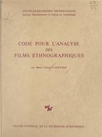 Code pour l'analyse des films ethnographiques