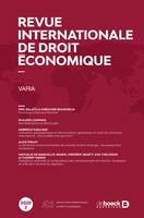 Revue internationale de droit économique, Varia