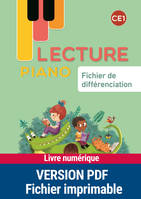 Lecture piano CE1 - Fichier de remédiation - différenciation PDF