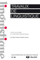 TRAVAUX DE LINGUISTIQUES 2014/2 N.69