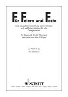 Für Feiern und Feste, Eine neuzeitliche Sammlung von kirchlichen und weltlichen Musiken für alle Gelegenheiten. Wind bands (8-27 Parts).