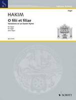 O filii et filiæ, Variations on an Easter Hymn. organ.
