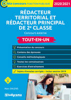 Rédacteur territorial et rédacteur principal de 2e classe, Concours externe