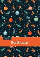 Le cahier de Balthazar - Petits carreaux, 96p, A5 - Espace