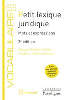 Petit lexique juridique, Mots et expressions