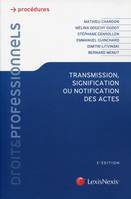 transmission signification ou notification des actes, Les droits du requérant et du destinataire, aspects de droit interne, européen et international