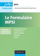 Le formulaire MPSI - Conforme au nouveau programme, Conforme au nouveau programme