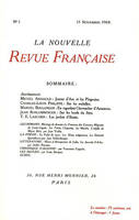 Fac-similés des deux numéros 1 de «La Nouvelle Revue Française», (15 novembre 1908 - 1ᵉʳ février 1909)