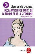 Déclaration des droits de la femme et de la citoyenne BAC 2024, Et autres textes