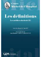 Les artifices du droit, 2, Les définitions, Actes du colloque intitulé les artifices du droit, les définitions