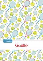 Le cahier de Gaëlle - Blanc, 96p, A5 - Tennis