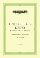 Unterrichtslieder - Ausgabe für tiefe Stimme, Eine Sammlung von 60 beliebten Liedern mit Klavierbegleitung