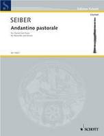 Andantino pastorale, clarinet and piano.