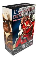 L'attaque des titans, saison 1, 1, L'Attaque des Titans Coffret T01 à T04, Coffret 4 tomes