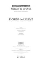 Histoires de cartables, Michel Piquemal et Régis Delpeuch / fichier de l'élève