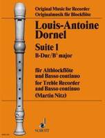 Suite I Bb major, treble recorder and basso continuo.