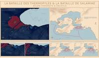 Poster La Bataille des Thermopyles et la bataille de Salamine - selon Hérodote et Eschyle