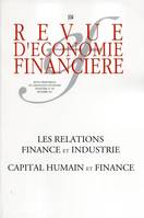 Les relations finance et industrie, Capital humain et finance. N° 104 - Décembre 2011.