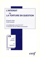 L'interdit ou la torture en question, journée d'études, 5 novembre 1994