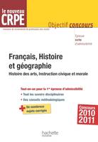 Français, histoire et géographie / CRPE : concours 2010-2011