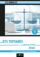 BTS TERTIAIRES - DROIT - EPREUVE E3-U31 (PARTIE JU