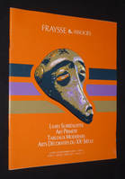 Fraysse & associés - Livres surréalistes, art primitif, tableaux modernes, orfèvrerie XIXe siècle, arts décoratifs du XXe siècle (30 novembre 2009)