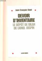 Devoir d'inventaire, Le dépôt de bilan de Lionel Jospin