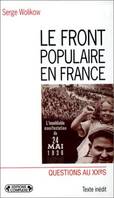 LE FRONT POPULAIRE EN FRANCE