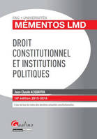 Droit constitutionnel et institutions politiques