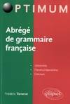 Abrégé de grammaire française