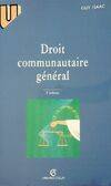 Droit communautaire général