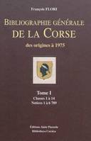 Bibliographie De La Corse 4 Volumes, des origines à 1975