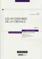 LES ACCESSOIRES DE LA CRÉANCE