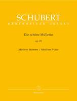 Die Schöne Müllerin Op.25, Voix moyenne