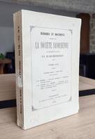 Mémoires et Documents de la Société Savoisienne d'Histoire et d'Archéologie. Tome LIII - 1913 - Deuxième série - Tome XXVIII - À travers Chambéry : promenades