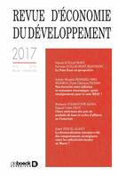 Revue d'économie du développement 2017/2