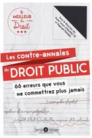 Les contre-annales de droit public, Les 66 erreurs que vous ne commettrez plus jamais