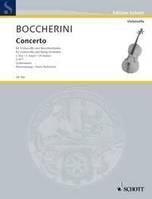 Concerto No. 1 Ut majeur, G 477. cello and string orchestra; 2 horns ad libitum. Réduction pour piano avec partie soliste.