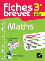 Fiches brevet Maths 3e Brevet 2024, fiches de révision & quiz